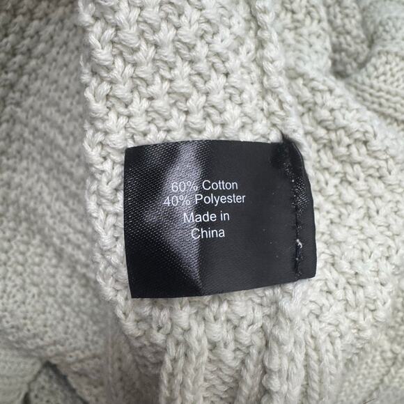 NWT Lane Bryant Off-the-Shoulder Cable Knit Sweater Green Warm Comfy Size 22/24 - Picture 5 of 8